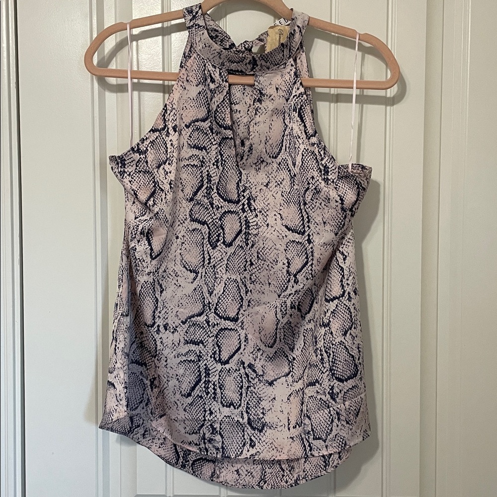 TCEC Blue and Pink Patterned Top